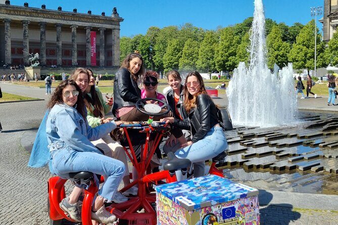 Beer Bike & Party Bike Highlights Berlin City Tour including pick-up - Soviet tanks, the Holocaust Memorial, and Tiergarten’s Global Stone Project