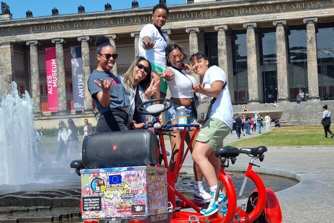 Beer Bike & Party Bike Highlights Berlin City Tour including pick-up - Potsdamer Platz to Topography of Terror: Where city life meets Nazi crime