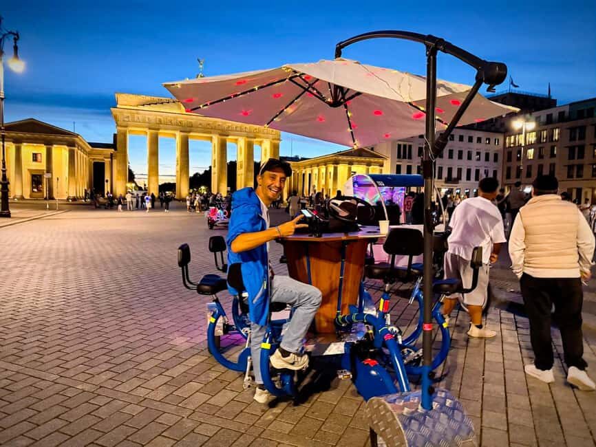 Beer Bike & Party Bike: Unforgettable Berlin City Tour incl. pickup - The Central Route: What Each Stop Feels Like in Practice