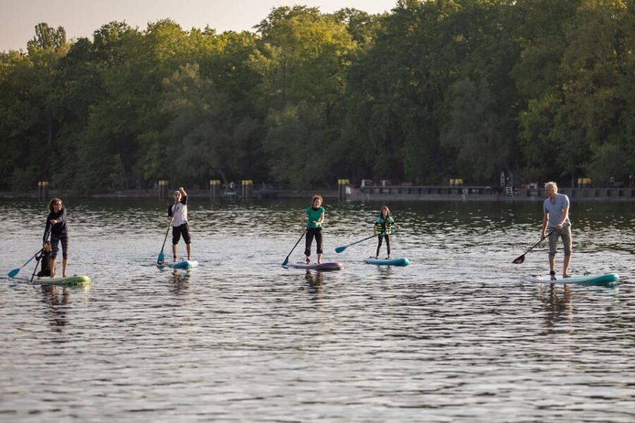 Berlin: 1.5-Hour Stand-Up Paddle Boarding Tour - The landmark spotting: Alex TV tower and the Molecule Man statue