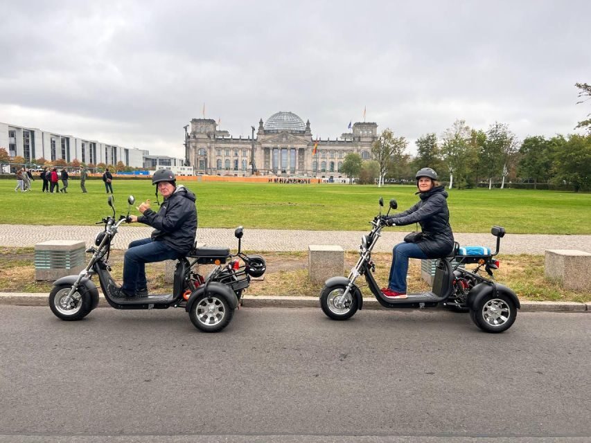 Berlin City: 2 Hour Guided Fat Tire E-Scooter Tour - Along the Spree River: a calmer stretch between big moments