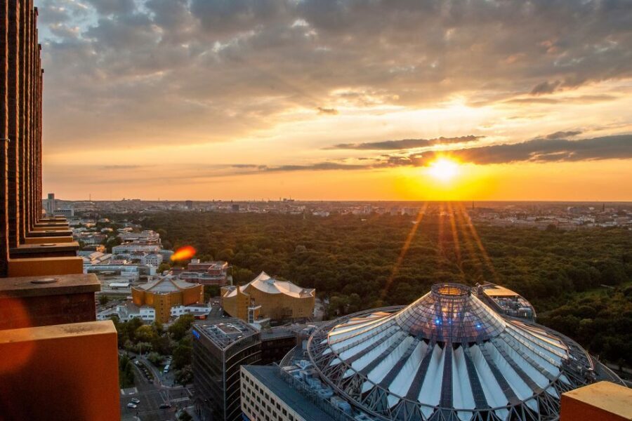 Berlin: Combo-Ticket for Panoramapunkt with Crémant at Café - The 20-second ride: getting your bearings above Berlin