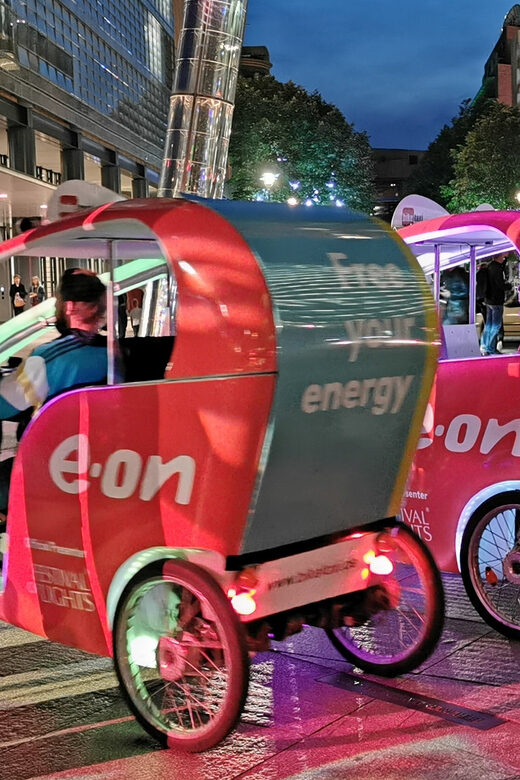 Berlin: Illuminated Berlin by Bike Taxi - Starting at Alexanderplatz or Potsdamer Platz: The Smart Route Twist