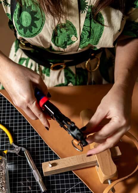 Berlin: Leather Craft Workshop with Local Designer - Your take-home piece: choker or bracelet, made with your own hands