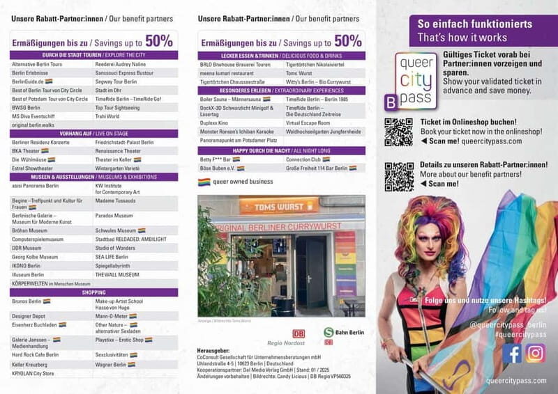 Berlin: QueerCityPass with Transportation and Discounts - Nightlife value: using the pass beyond just getting in
