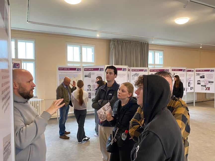Berlin: Sachsenhausen Memorial – Survivor Stories in German - Tomek’s German-only style: small group + questions = better learning