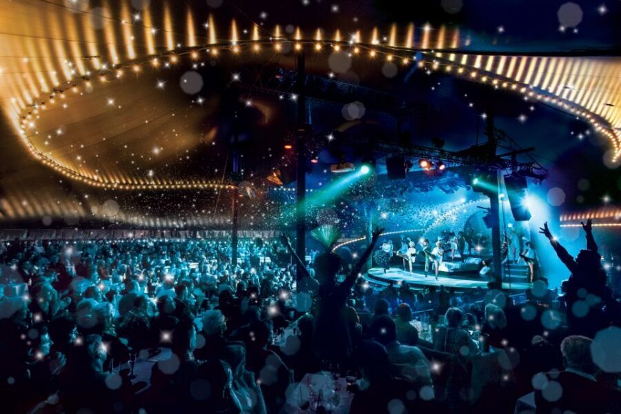 Berlin: Show at the Tipi am Kanzleramt - The 150-minute show format: cabaret, music, comedy, and variety