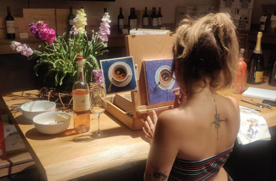 Berlin: Wine on Canvas - Paint Workshop and Wine Tasting - What happens during the 2-hour Paint Workshop (and why it works for beginners)