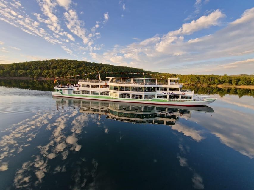 Biggesee: Boat Tour with All-inclusive cake buffet - EMS Westfalen: The Electric Ship Part You Actually Get