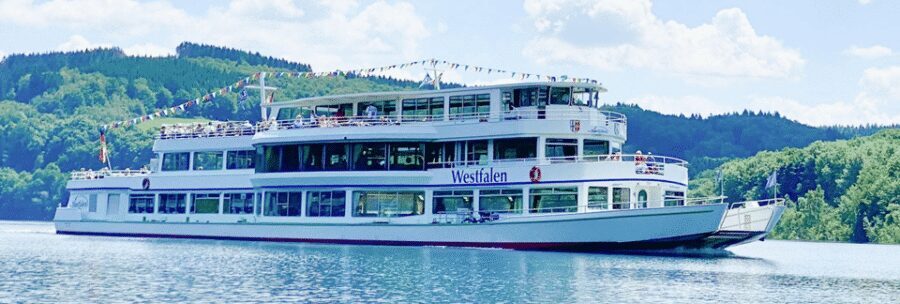 Biggesee: Boat Tour with All-inclusive cake buffet - Timing at Sondern Talbrücke: The Simple Way to Show Up Calm