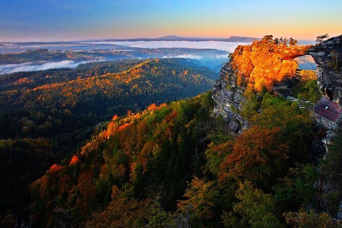 Bohemian and Saxon Switzerland All inclusive trip - Hiking Tour - Bastei Bridge: the canyon views get a second pass