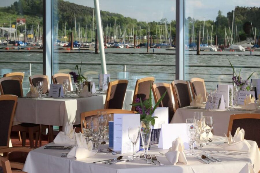 Brombachsee: Ship Tour on the Trimaran "MS Brombachsee" - Onboard the MS Brombachsee: Barrier-Free Comfort and Big-Ship Smart Design