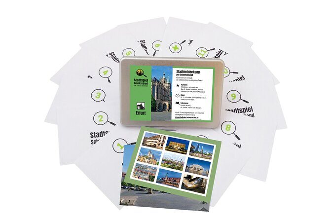 City game scavenger hunt Erfurt - independent city tour I discovery tour - Mobile Ticket and Private-Group Comfort