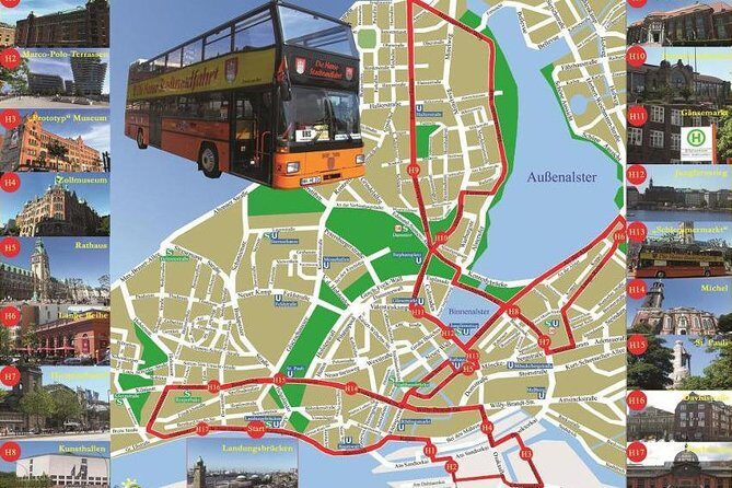 City tour of Hamburg in a double-decker bus Hopp on / Hopp off day ticket - Price and Value at $24.81: Is It a Smart Spend?