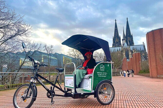 City Tour per Rikscha in Cologne - Meeting point at Café Reichard, plus how pickup works near the Rhine