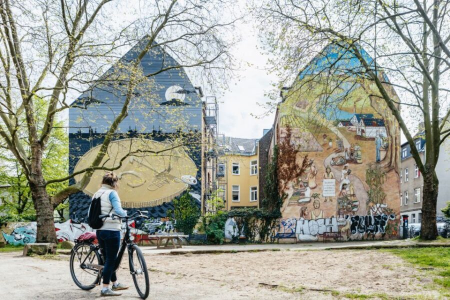 Cologne: Ehrenfeld Street Art Bike Tour - Street art you can pedal to: Belgian Quarter and Ehrenfeld
