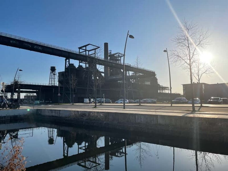 Dortmund: Skywalk - Walking the Skywalk: over a blast furnace gas pipeline