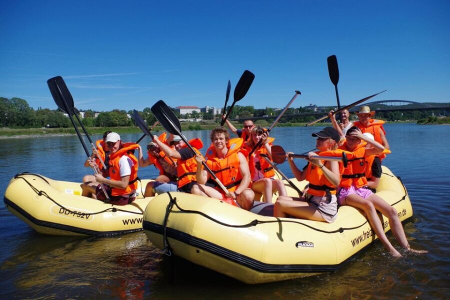Dresden: Bootstour im Schlauchboot durch die Altstadt - Logistics that can affect your day: timing and wind