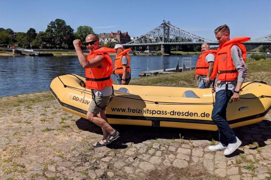 Dresden: Bootstour im Schlauchboot durch die Altstadt - Beer garden stop: how to plan your break