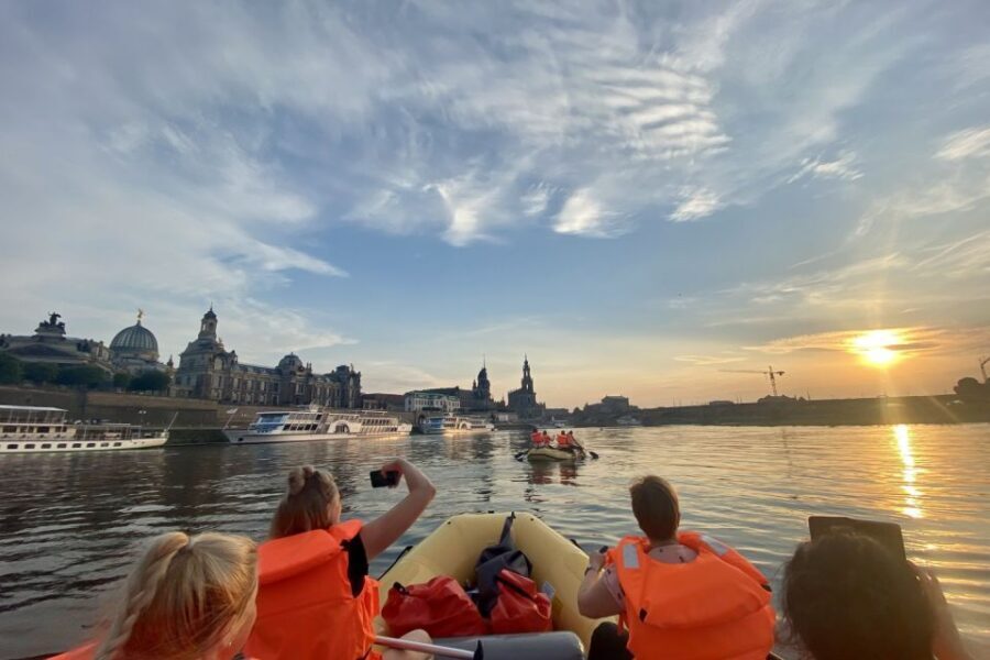 Dresden: Bootstour mit dem Schlauchboot Loschwitz - Radebeul - Ending in Altkötzschenbroda at the Radebeul water sports center