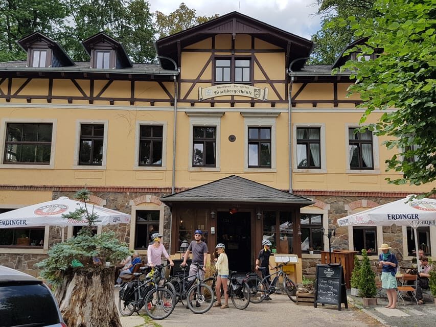Dresden: E-Bike Tour and Dresden Heath Forest Trails - Schönfelder Highlands to Wachbergschänke: the first big view payoff