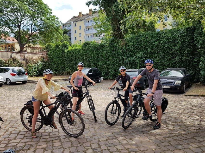 Dresden: E-Bike Tour and Dresden Heath Forest Trails - The Dresden TV tower stretch: working up to the highest route viewpoint