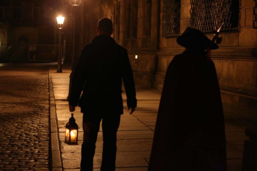 Dresden Group Tour with a Night Watchman - The Torch-Lit Alleys Part: Walking Like It’s Part of the Legend