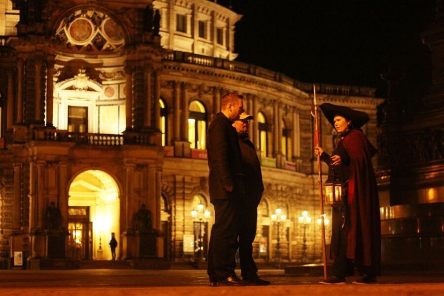 Dresden Group Tour with a Night Watchman - Semperoper in Evening Light: A Stop That Feels Like the Main Event
