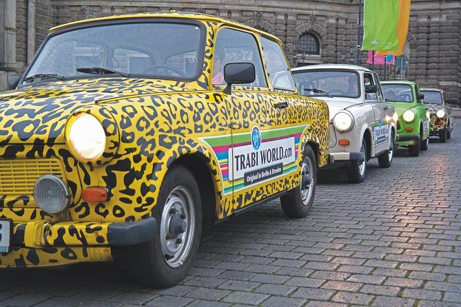 Dresden Live-Guided Self-Drive Trabi Safari City XXL Tour 2h15min - Lingnerschloss and the Elbe Castle View From the Hills