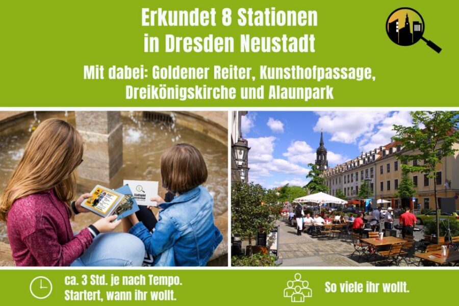 Dresden Neustadt: Scavenger Hunt for Children - How the envelope riddles shape the walk