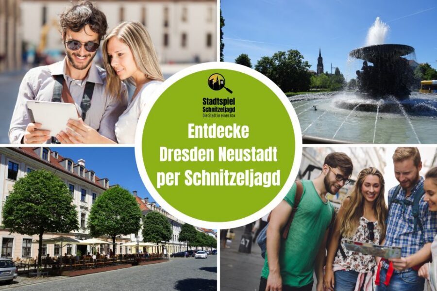 Dresden Neustadt: Scavenger Hunt Self Guided Tour - Albertsplatz start and the flow into Inner Neustadt
