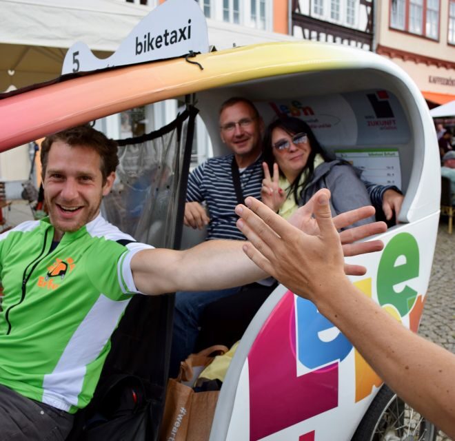 Erfurt: Romantic Rickshaw Tour For Two - Riding Through Old Town and Parks at a Slower, Smarter Speed