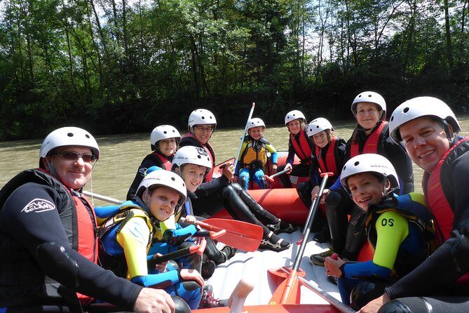 Family rafting Iller - white water rafting level 1 - Getting started near Sonthofen and Blaichach