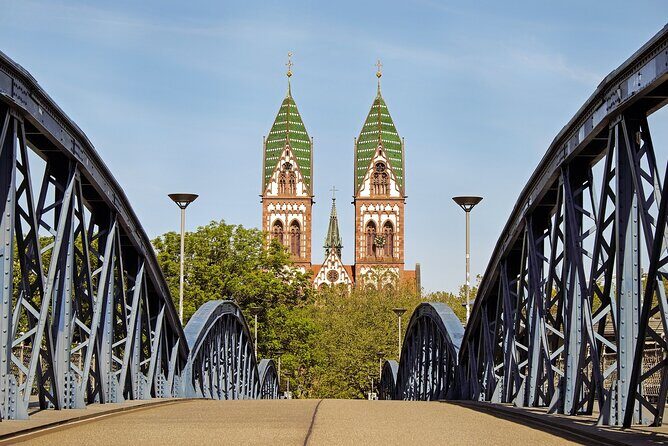 Freiburg - Historic walking tour - Martinstor and the medieval city gates you can still walk through