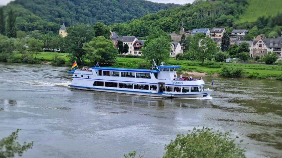 From Alken: Moselle Valley Sightseeing Cruise - Burg Bischofstein: the other castle that anchors the end of the loop