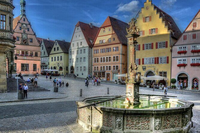 from Frankfurt: historic treasure Rothenburg, private 1 day Tour - Old town walls, towers, and the Tauber valley double bridge