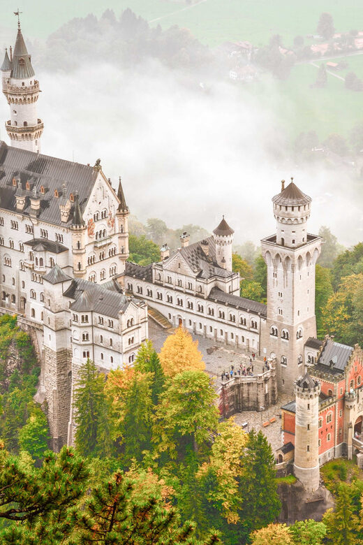 From Hohenschwangau: Tour to Neuschwanstein Castle - To Marienbrücke by bus: the photo stop with timing built in