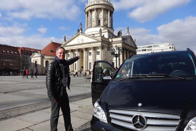Group Driving Tour 1 to 6 people. Berlin Shore Excursion incl pick-up at Port - Kaiser Wilhelm Memorial Church leads into Gendarmenmarkt’s calmer beauty