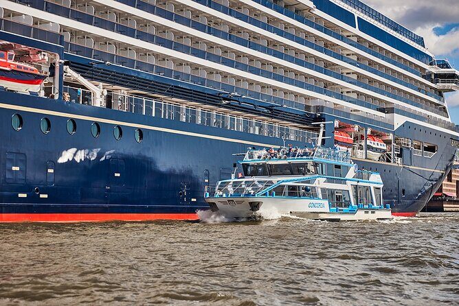 Hamburg: 1-hour harbor tour - Language reality: German narration vs. English audio app