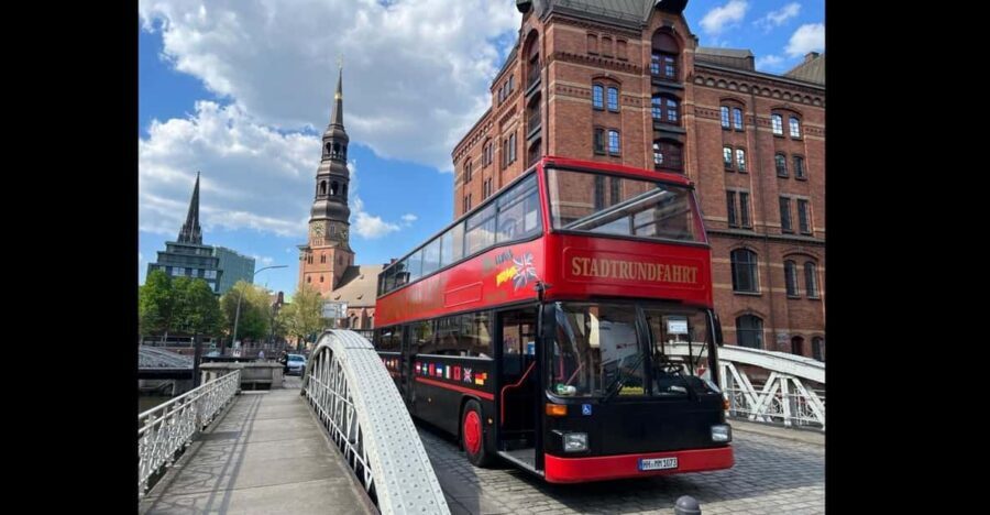 Hamburg: 1-Hour Sightseeing Bus Tour with Live Guide - Hamburg Town Hall and St. Michael’s Church: classic landmarks, explained