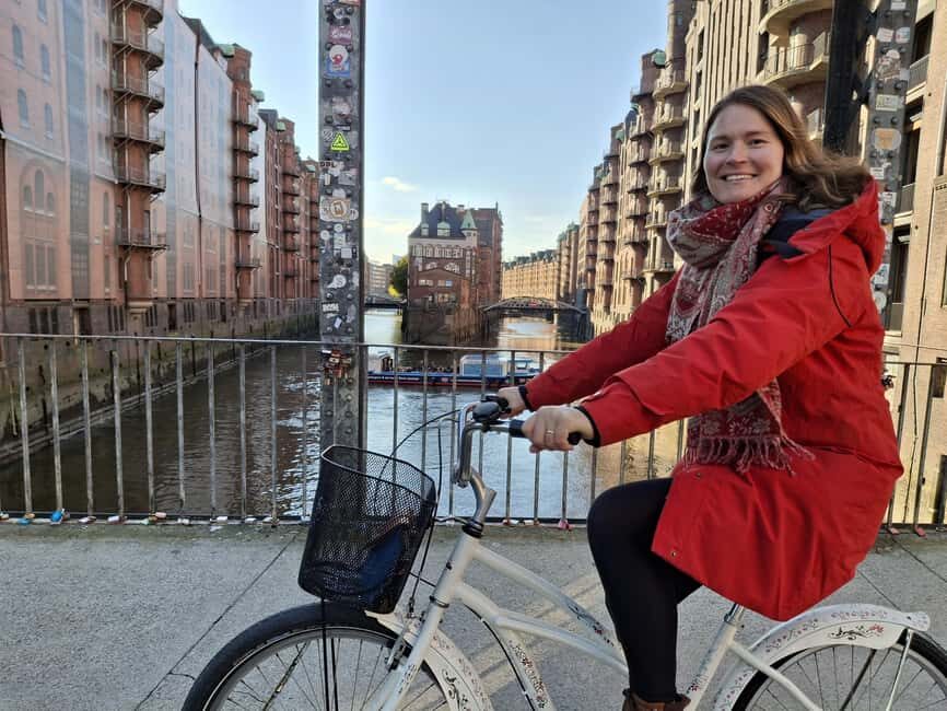 Hamburg: City Tour by Bike with Elbphilharmonie - Neuer Wall, passages, and the modern shopping edge