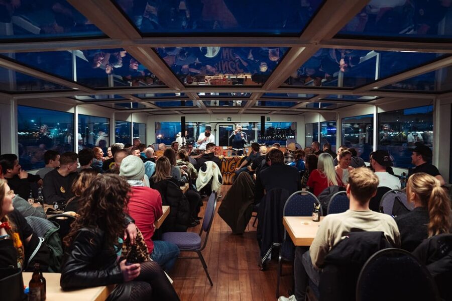 Hamburg: Party Bingo Cruise - Finding the Barge at Überseebrücke (What to Look For)