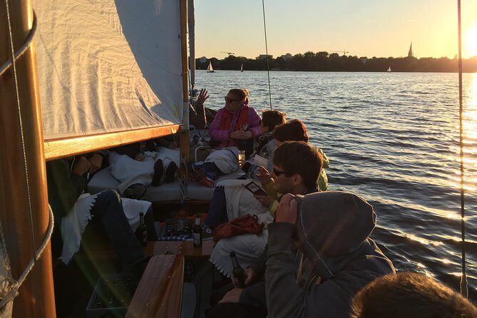 Hamburg Small-Group Sunset Sailing Cruise on Lake Alster - What you’ll see on the water: Alster fountain, churches, and the Elbphilharmonie vibe