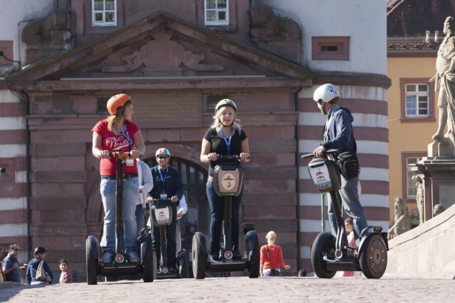 Heidelberg & Neckar Valley: Segway Tour - 360 Degrees - Crossing the Neckar and getting your bearings on the Old Bridge