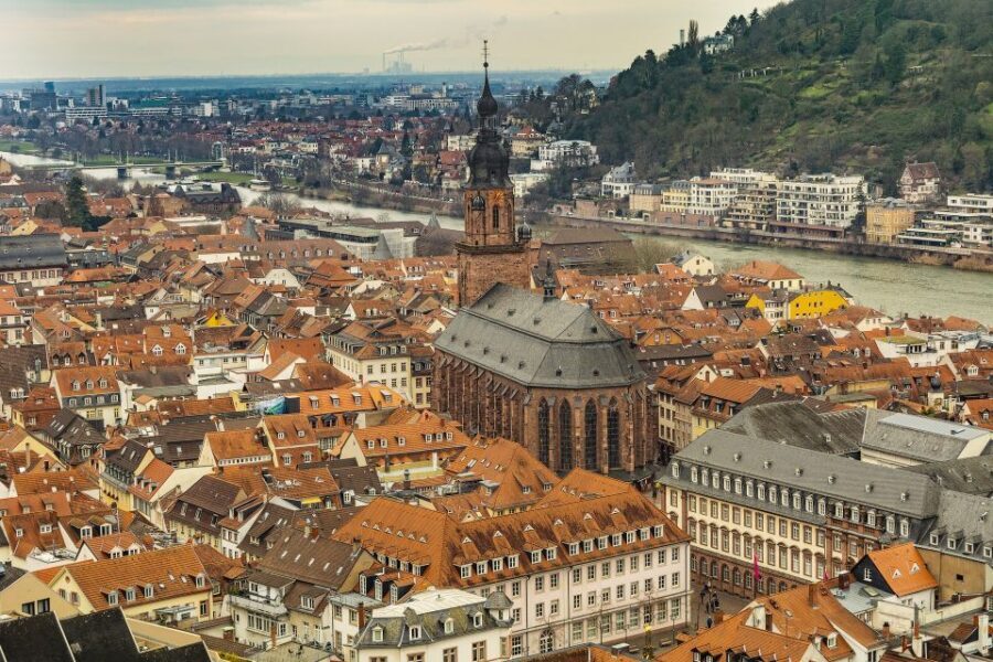 Heidelberg: Old Town Tour Including Castle Visit - Hauptstrasse and Holy Spirit Church: medieval style with big scale