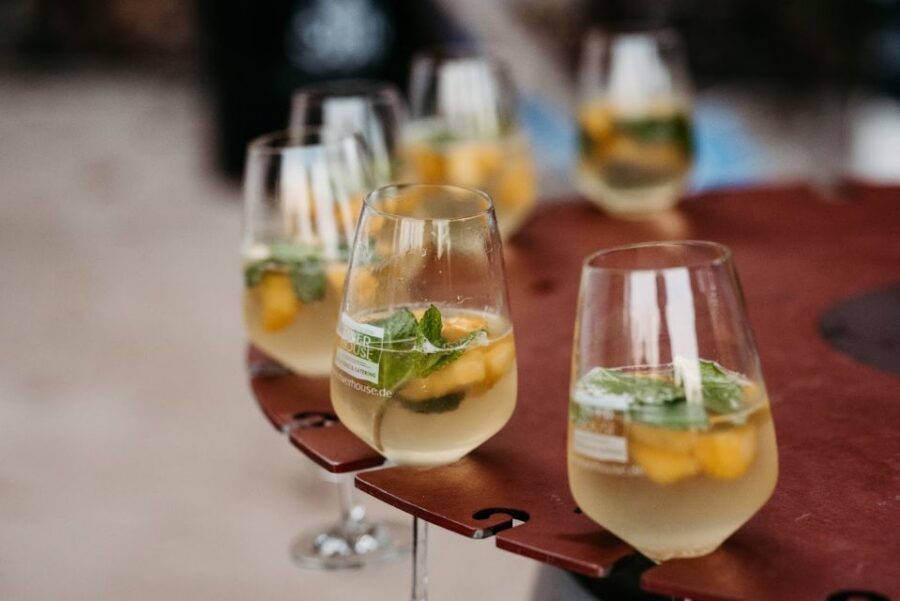 Hot tub and Relaxation - Mango-Passionfruit Cocktail: The Included Treat That Sets the Mood