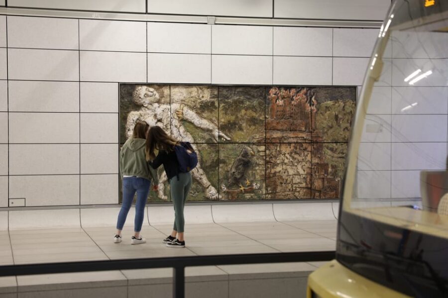 Karlsruhe Genesis - underground art by Markus Lüpertz - Price and logistics: what $23 really covers