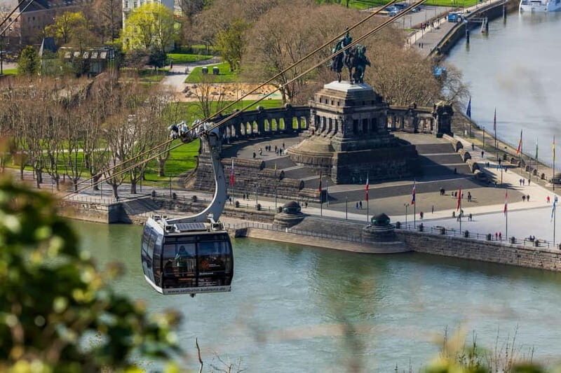 Koblenz: Cable car tickets with optional admission to Ehrenbreitstein Fortress - Konrad-Adenauer-Ufer to Ehrenbreitstein Fortress: what the 1-day pace really feels like