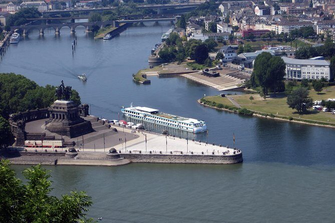 Koblenz - Old Town with the Ehrenbreitstein Fortress - St. Castor: Carolingian bones of Koblenz