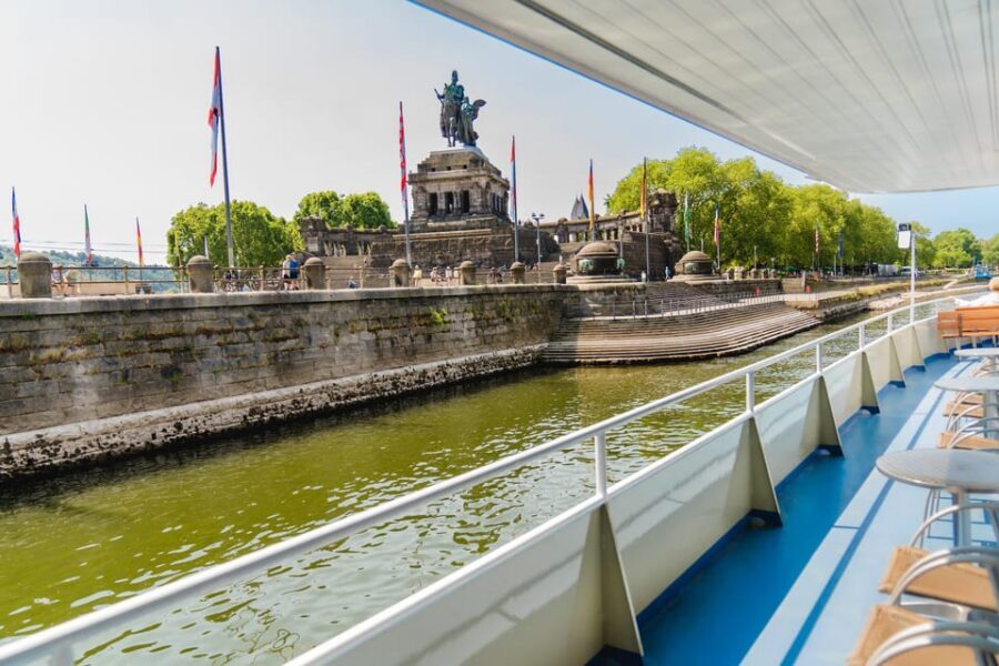 Koblenz: Panoramic Cruise on Moselle River to Winningen - On board: breeze, narration, and optional wine